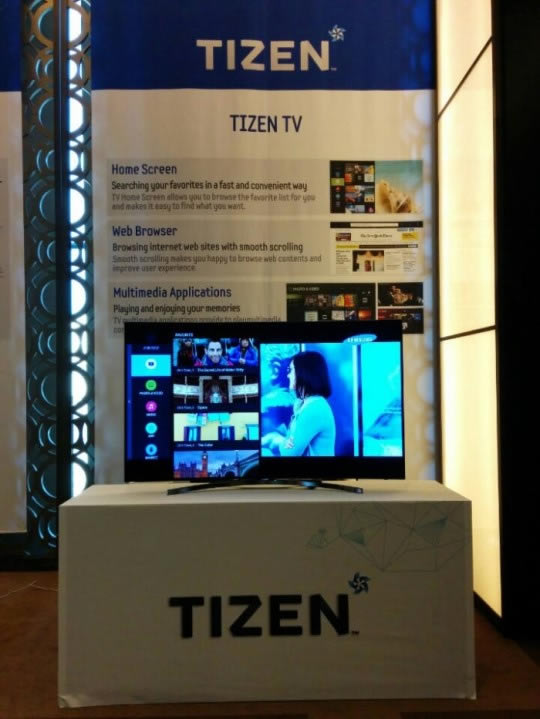 三星展示Tizen电视
