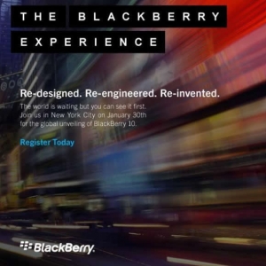 泰泽新闻:BlackBerry 10将于1月30日正式发布